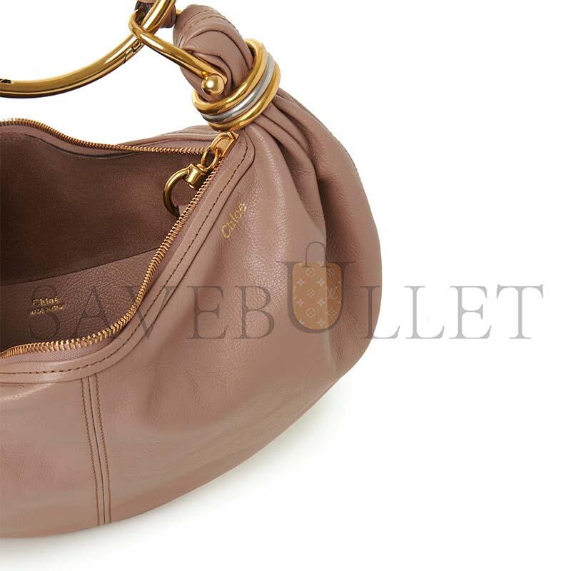 CHLOE SMALL BRACELET HOBO BAG IN GRAINED LEATHER CHC24AS611N72527 (32*14*10cm) CHLOE SMALL BRACELET HOBO BAG IN GRAINED LEATHER CHC24AS611N72527 (32*14*10cm)